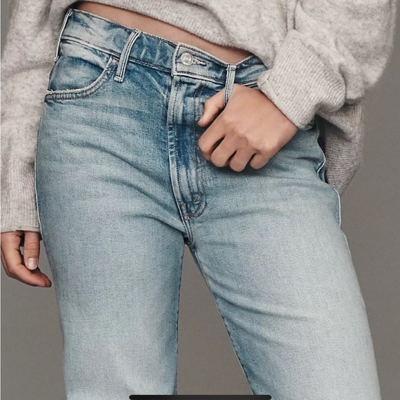 MOTHER Light Blue Flare Jeans - Picture 2 of 13